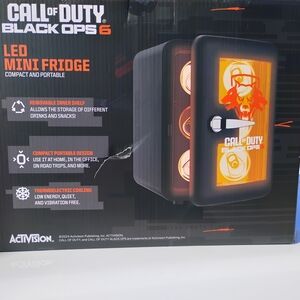 Call of Duty Black Ops 6 LED Mini Fridge - Black/Orange